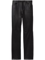 Proenza Schouler White Label pantalon droit en cuir - Noir