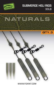 Fox Naturals Submerged Heli Rigs 30 lb 13.6kg 3st.