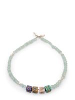 Tamara Taichman 9kt yellow gold Cubix Hope multi-stone necklace - Bleu - thumbnail