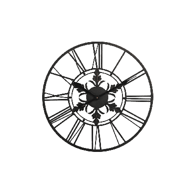 Wandklok Novara 40 cm zwart