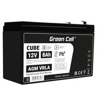 Green Cell AGM46ccu Gel AGM 12V 8Ah Green Cell accu batterij voor USV loodgel accu verzegeld lood-zuur batterij VRLA cyclivast alarminstallatie speelgoed viskkassa handlamp zaklampen weegschaal,12 V, 8 Ah.