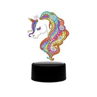 Diamond Painting LED-Lamp DIY Pakket - Unicorn