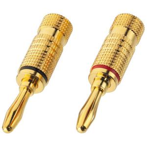 Monacor BP-100G kabel-connector Banana Goud