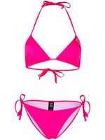 Ea7 Emporio Armani bikini à bonnets triangle - Rose - thumbnail