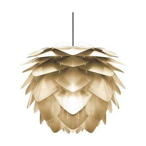 Umage Silvia Mini hanglamp brushed brass - met koordset zwart - Ø 32