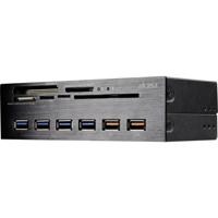 Akasa AK-HC-07BK Inbouw-geheugenkaartlezer 13.34 cm (5.25) USB 2.0 (moederbord), USB 3.2 Gen 1 (moederbord), Molex, SATA Zwart - thumbnail