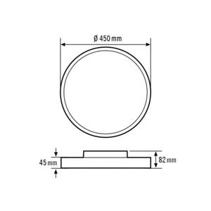 ESYLUX EO10850592 EO10850592 LED-plafondlamp LED Wit