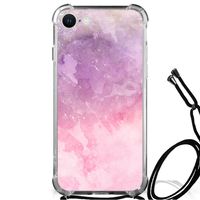 Back Cover iPhone SE 2022 | 2020 | 8 | 7 Pink Purple Paint - thumbnail