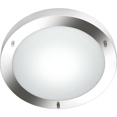 LED Plafondlamp - Badkamerlamp - Trion Condi - Opbouw Rond - Spatwaterdicht IP44 - E27 Fitting - Mat Nikkel Aluminium - LED Plafondlamp - Badkamerlamp - Trion Condi - Opbouw Rond - Spatwaterdicht IP44 - E27 Fitting - Mat Nikkel Aluminium -