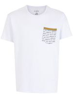 Amir Slama t-shirt à slogan imprimé - Blanc