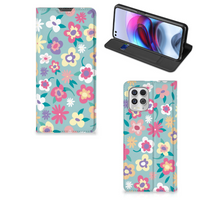 Motorola Moto G100 Smart Cover Flower Power