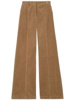 Burberry pantalon ample en velours côtelé - Marron