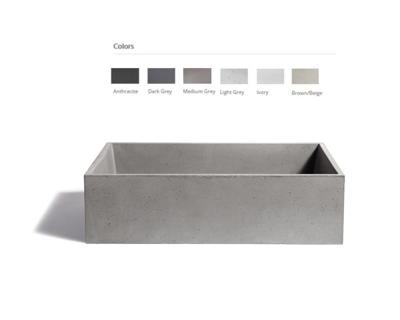 Urbi et Orbi Immissio opbouw wastafel 59x39cm ivoor