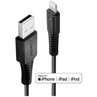 LINDY USB-kabel USB 2.0 Apple Lightning stekker, USB-A stekker 2.00 m Zwart 31292