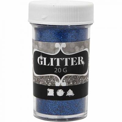 Creotime glitter blauw 20 gram Creotime glitter blauw 20 gram