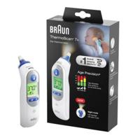 Braun ThermoScan 7+, IRT6525WE Infrarood koortsthermometer Voorverwarmde meetpunt