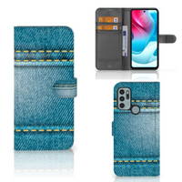 Motorola Moto G60s Wallet Case met Pasjes Jeans - thumbnail