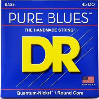 DR Strings PB5-130 Pure Blues Medium to Heavy 45-130 5-snarige basgitaarsnaren - thumbnail