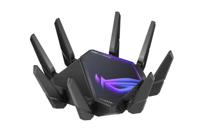 ASUS ROG Rapture WiFi 6E Gaming Router (GT-AXE16000) - Quad-Band, 6 GHz Ready, Dual 10G-poorten, 2.5G WAN-poort, AiMesh-ondersteuning, Triple-level gameversnelling, levenslange internetbeveiliging,