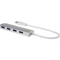 Renkforce USB 3.2 Gen 1-hub 4 poorten Aluminium - thumbnail