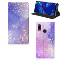 Bookcase voor Huawei P Smart (2019) Watercolor Paars - thumbnail