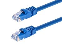 Monoprice Cat5e Ethernet-patchkabel – netwerk-internetkabel – RJ45, gestrant, 350 MHz, UTP, zuiver blanke koperdraad, 24 AWG, 6 m, blauw