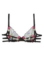 Fleur Du Mal soutien-gorge à broderies - Noir