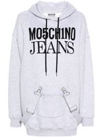 MOSCHINO JEANS robe courte à capuche - Gris