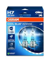 OSRAM COOL BLUE INTENSE H7, +100% meer helderheid, tot 5.000K, halogeenkoplamp, LED-look, hangende vouwdoos (2 lampen)