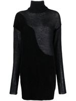 Isabel Benenato roll-neck knit top - Noir - thumbnail