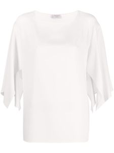 Alberto Biani blouse à col bateau - Blanc