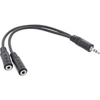 InLine 99300 audio kabel 0,2 m 3.5mm Zwart - thumbnail