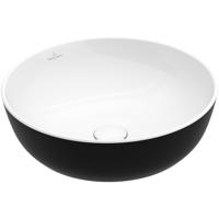 Villeroy & Boch Artis opzetwastafel rond Ø43x12.5cm zonder kraangat zonder overloop coal black 417943BCT8 - thumbnail