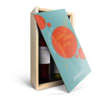 Wijnpakket in bedrukte kist - Maison de la Surprise - Merlot en Chardonnay