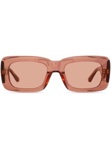 Linda Farrow lunettes de soleil Marfa à monture rectangulaire - Orange