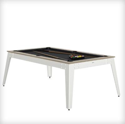 René Pierre Steel Oslo grijs laken witte biljarttafel