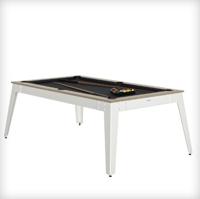René Pierre Steel Oslo grijs laken witte biljarttafel
