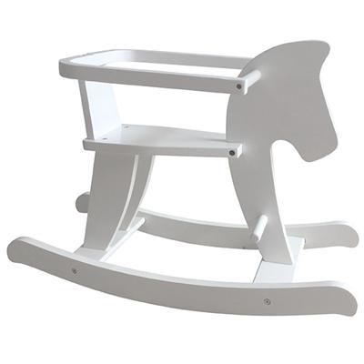 Houten Hobbelpaard Wit met afneembare beugel Houten Hobbelpaard Wit met afneembare beugel