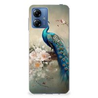 TPU Hoesje voor Motorola Moto G14 Vintage Pauwen