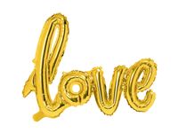 Folieballon Love Goud - 73 x 59cm