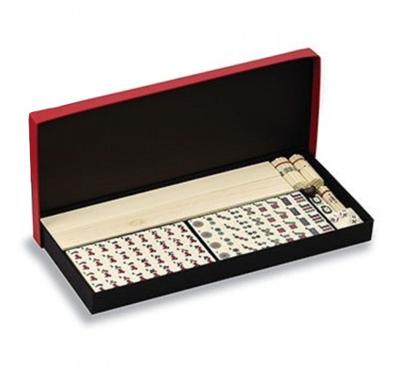 Dal Negro speelset Mah-Jong 48 cm karton rood/zwart/wit 10-delig Dal Negro speelset Mah-Jong 48 cm karton rood/zwart/wit 10-delig