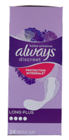 Always Discreet Incontinentie Inlegkruisjes Long Plus