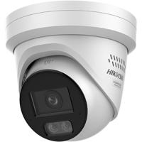 Hikvision DS-2CD2347G3-LIS2UY/SL Turret IP-beveiligingscamera, 4 MP, ColorVu, bidirectionele audio, intelligent hybride licht, IP67, 2,8 mm