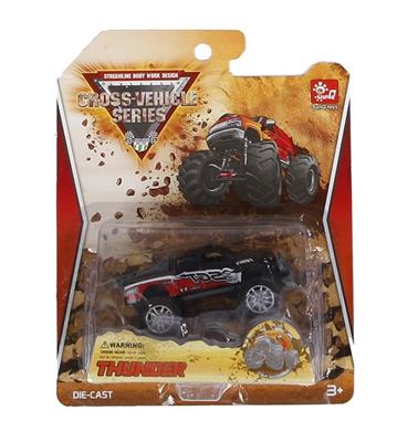SunQ toys crossauto Monster jongens 8 cm diecast zwart SunQ toys crossauto Monster jongens 8 cm diecast zwart