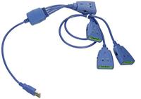 SIIG 4-poorts industriële USB naar RS-422/485 seriële adapterkabel met 3KV isolatiebeveiliging (ID-SC0D11-S1)