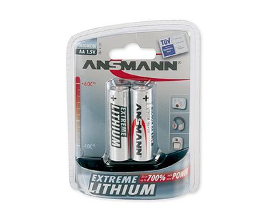 Ansmann Extreme AA batterij (penlite) Lithium 2850 mAh 1.5 V 2 stuk(s)