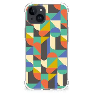 iPhone 15 Doorzichtige Silicone Hoesje Funky Retro