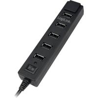 LogiLink UA0124 USB 2.0-hub 7 poorten Zwart