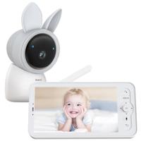 ARENTI AINanny - 2K UHD video-babyfoon met 12,7 cm (5 inch) LCD-scherm, zwenk- en kantelfunctie met automatische tracking
