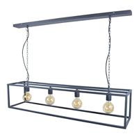 Urban Interiors Frame Hanglamp 4 lichts Zwart - Metalen frame - 120x25